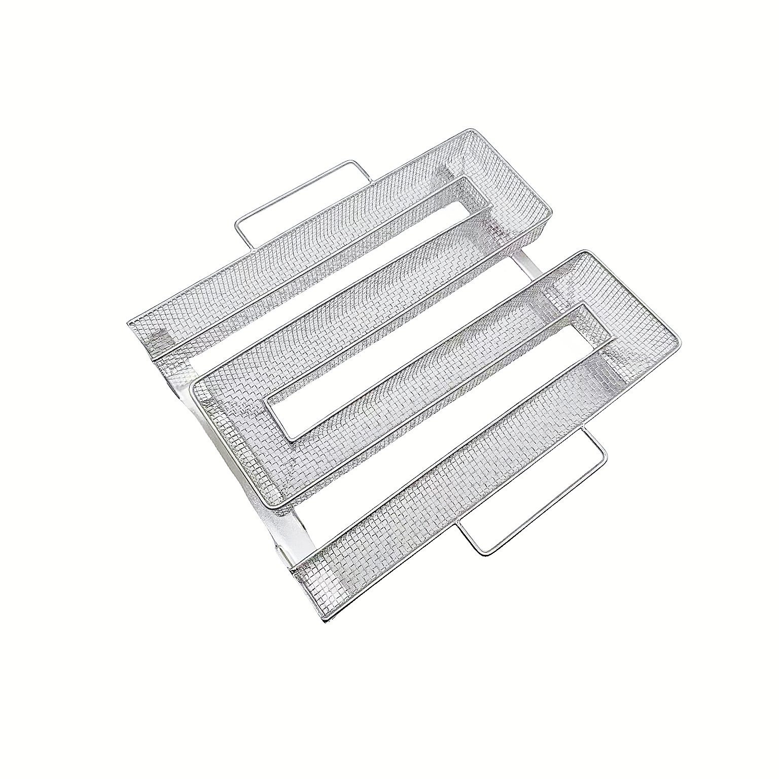 Stainless Steel 304 M-Shaped Smoke Tray Cold Smoke Box Bbq Barbecue Cold Smoke Generator Smoke Rack Gadget Multiple Specifications Available