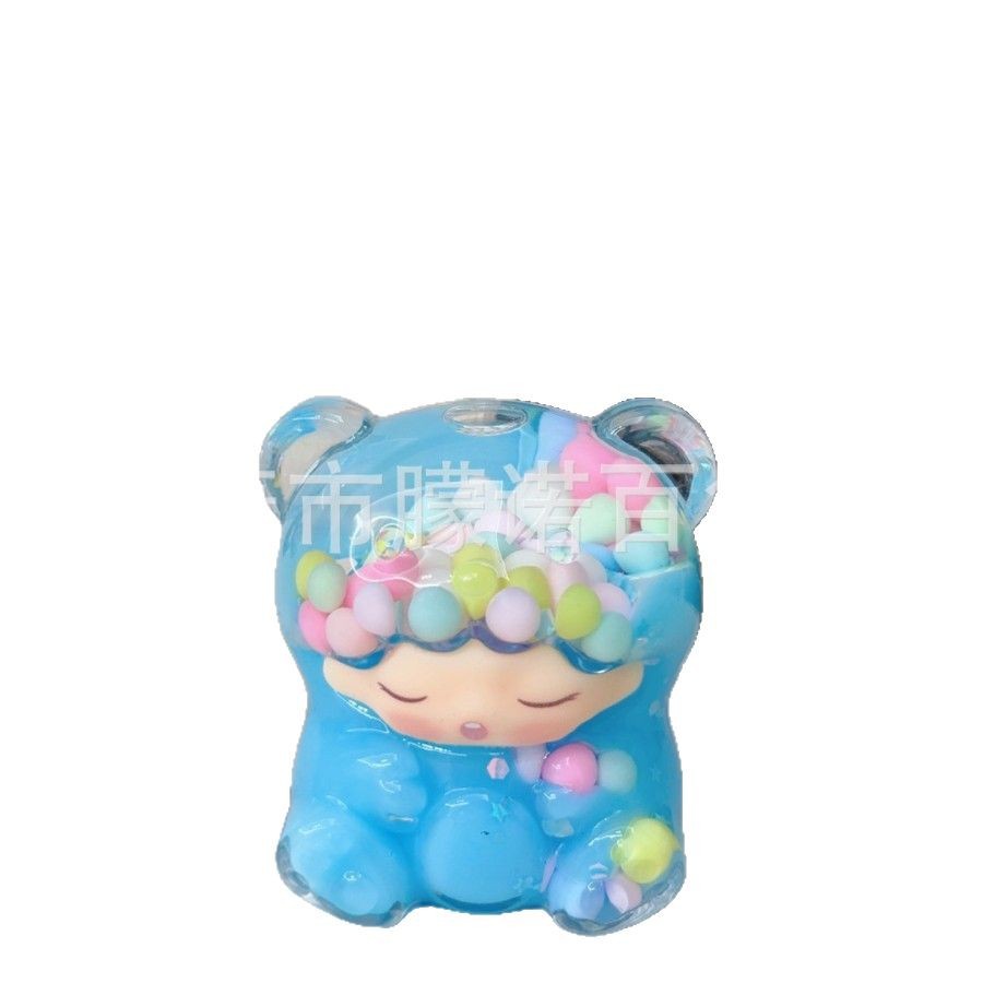 New Yunmeng quicksand ornaments dried flower large giant Yunmeng bear Macaron stereo desktop ornaments wholesale