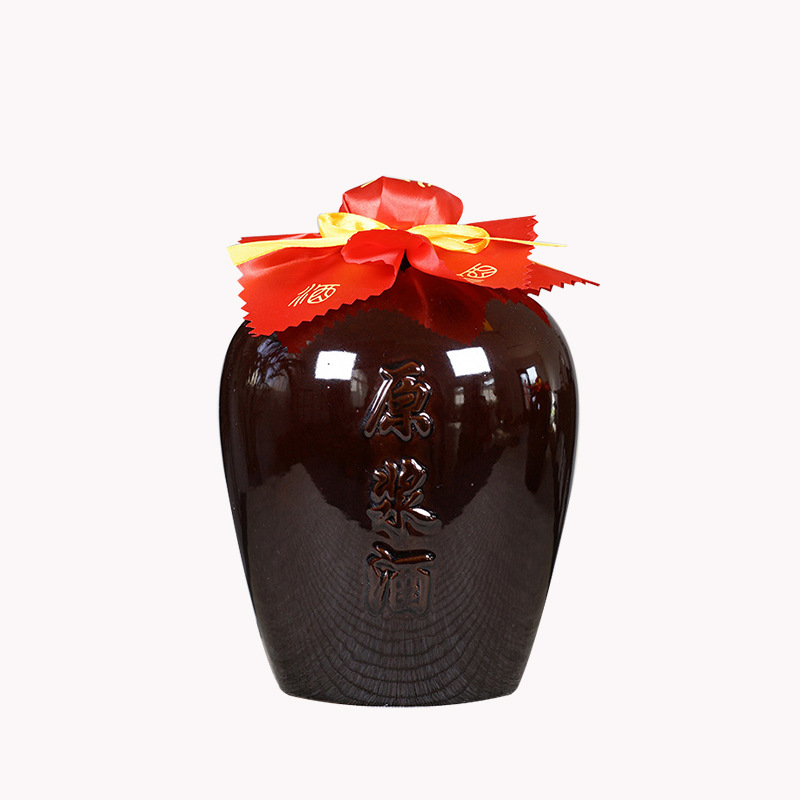 Ceramic wine jars one catty two catties three to five catties empty wine bottles handmade wine bottles puree wine household wine cans manufacturers
