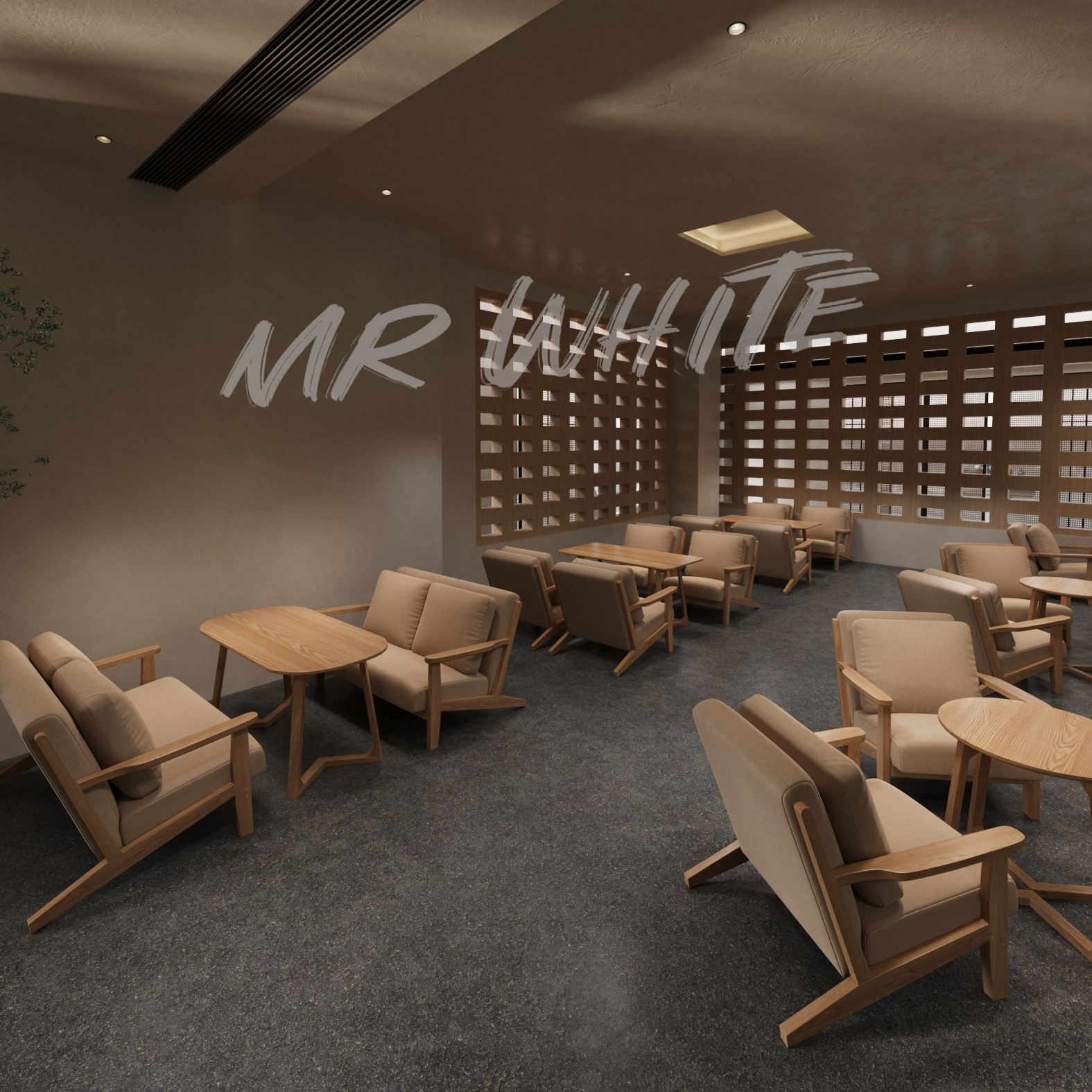 Cafe Elegant Set of Table and Chair Combination Simple Bar Clear Bar Comfortable Fine Cotton and Linen Sofa Chair Table