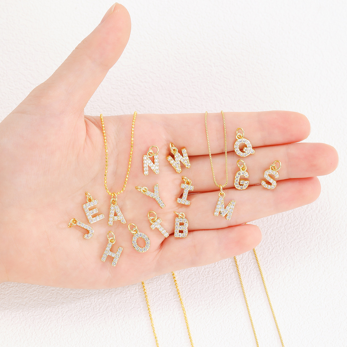 Ожерелье с английскими буквами, ручная работа, оптовая продажа