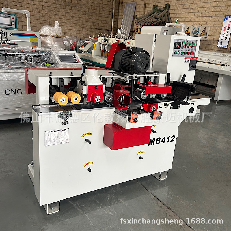 Direct Supply Mb412 Wood Four-Axis Four-Sided Woodworking Planer Wood Line Floor Strip Door and Window Frame Planer Fully Automatic Planer Milling Machine