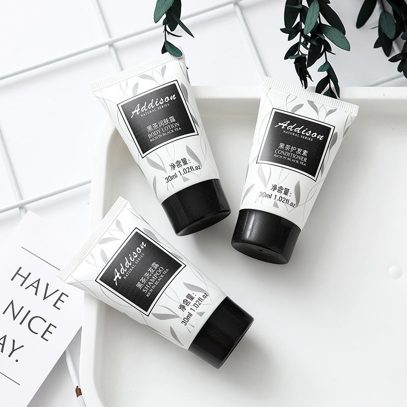 Hotel daily PVC hotel disposable supplies squeeze shampoo aromatic bath lotion hotel fragrance wash hose