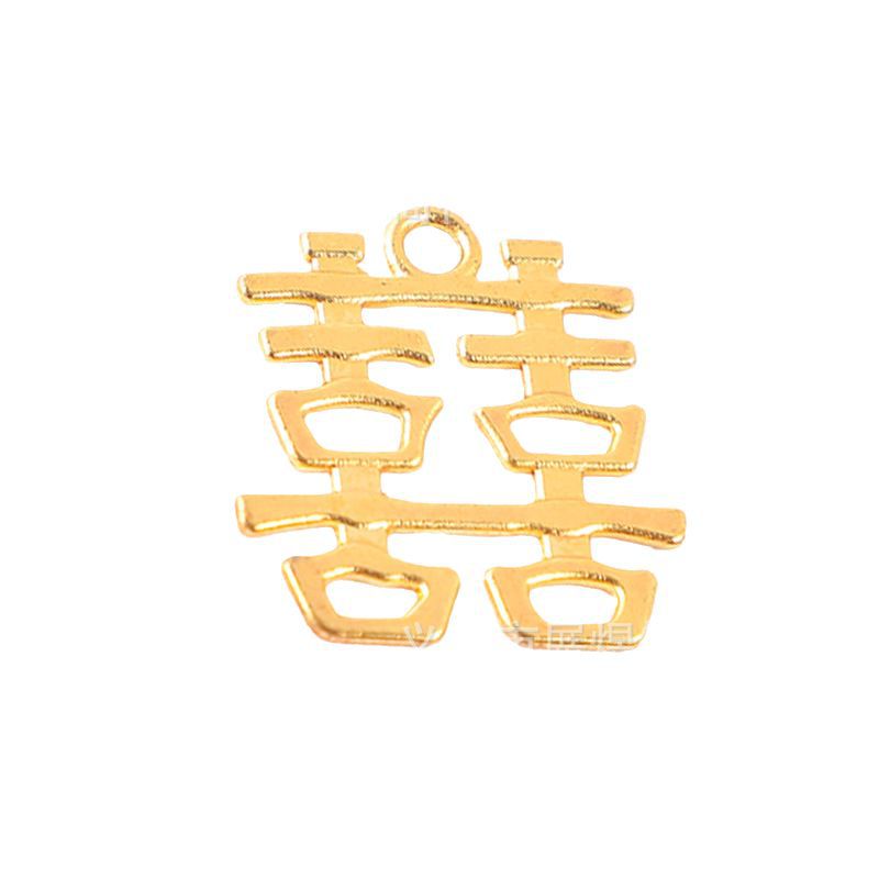 Candy Box candy bag pendant festive diy wedding supplies metal alloy wedding pendant accessories wedding Double Happiness