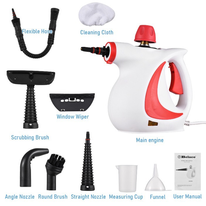 High temperature and high pressure steam cleaning machine air conditioner kitchen range hood oil stain household 1050W cleaning machine disinfection cleaning