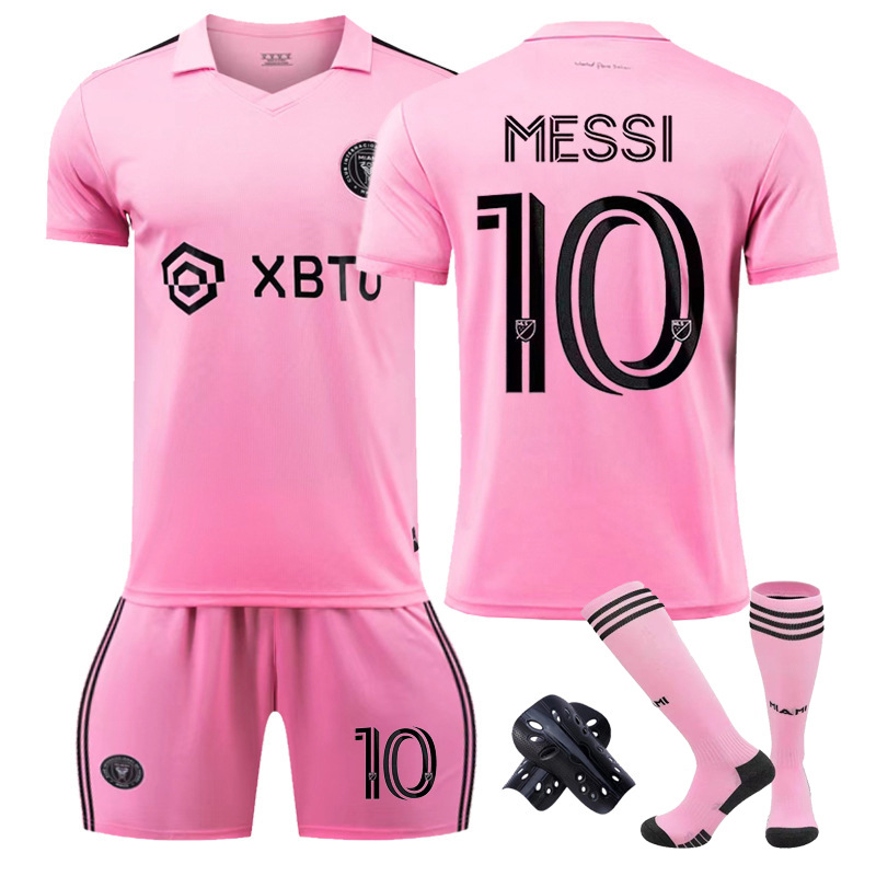 23 Miami Jersey Argentina No. 10 Messi Jersey Master Boys and Girls National Team Football Jersey Jersey