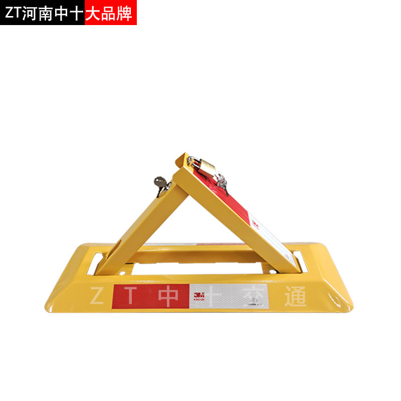 Double Lock parking lock pressure-resistant type a fixed ground lock parking space lock thickened triangle parking lock car lock