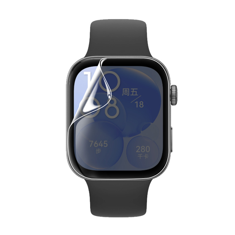 For Huawei Watch Fit3 film composite hot bending Fit4 full screen TPU hydraulic HD protective watch film