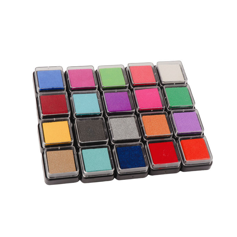 Colorful Ink Pad Kindergarten Kidsren's Finger Painting DIY Graffiti Painting Ink Pad Ink Pad 3*3 Handbook Square Small Ink Pad