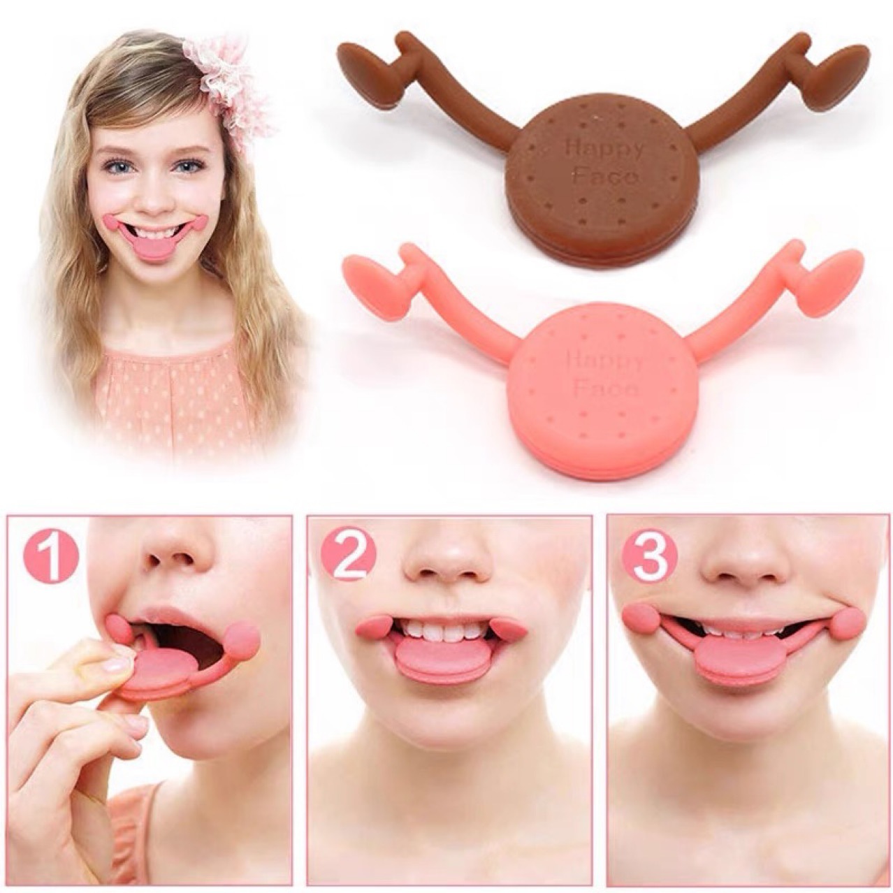 Japanese-style smile orthotic facial masseter training lip trainer crooked mouth smile training v face mouth corners up