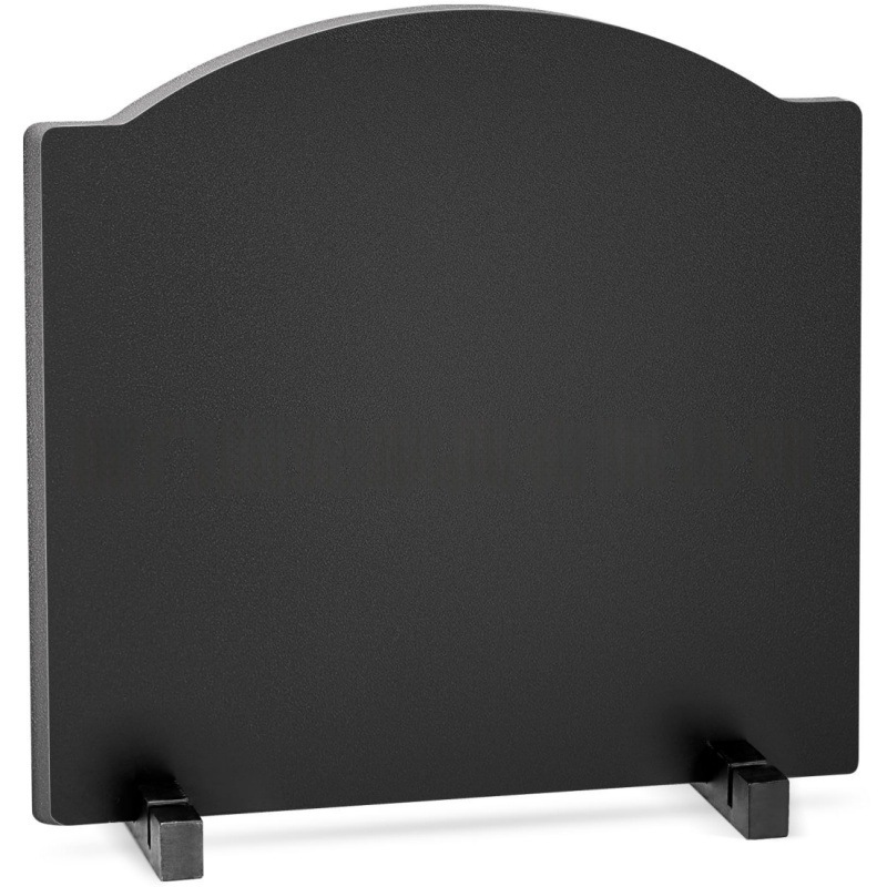 Кросс-бордерный Temu, 19 дюймов, задняя плита для камина, с подставками, защита стены камина, огнеупорная теплоизоляционная плита