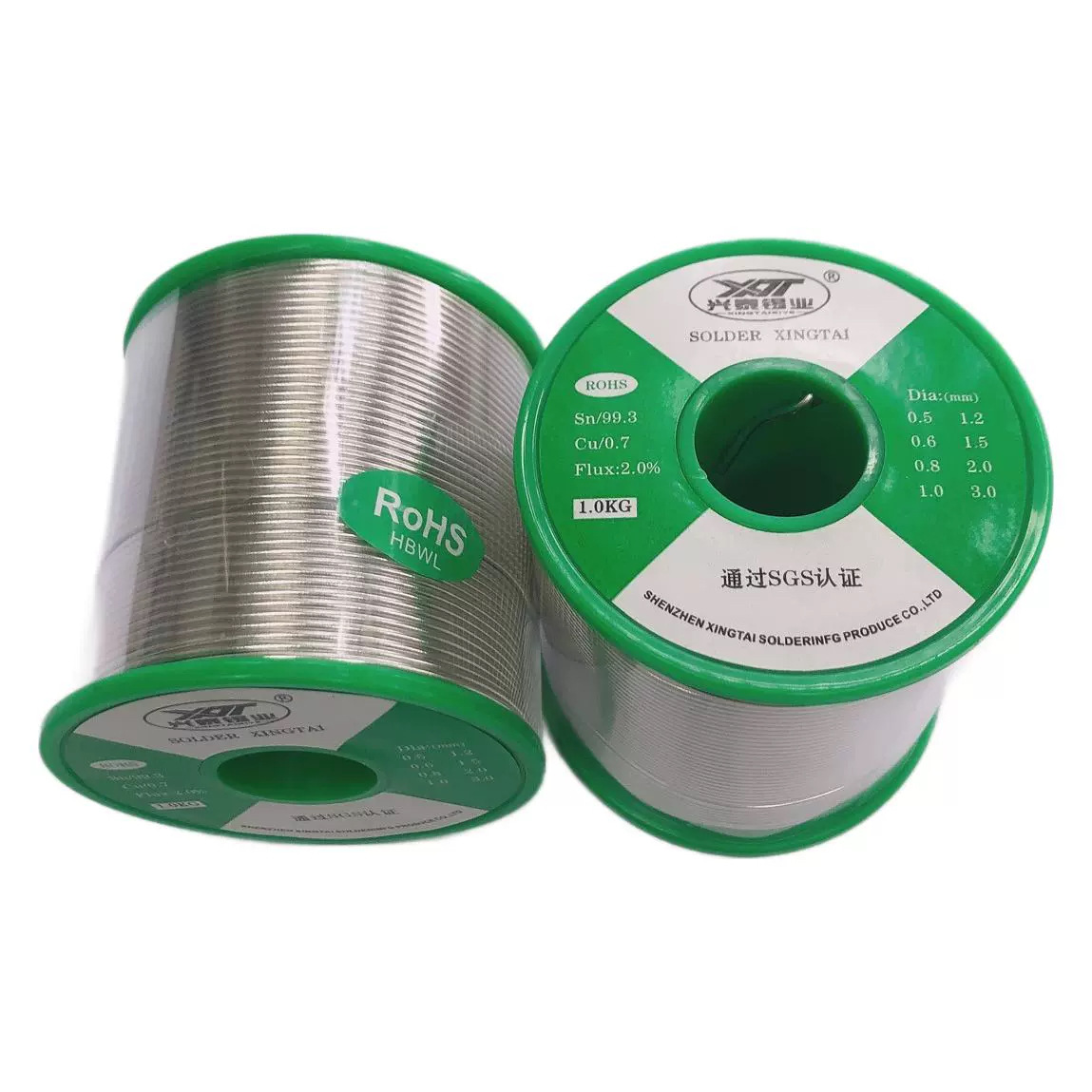 Manufacturer Xingtai Lead-Free Solder Wire 1.0mm Solid Core Rosin Core Solder Wire 1000g Environmentally Friendly Solder Wire 0.8mm