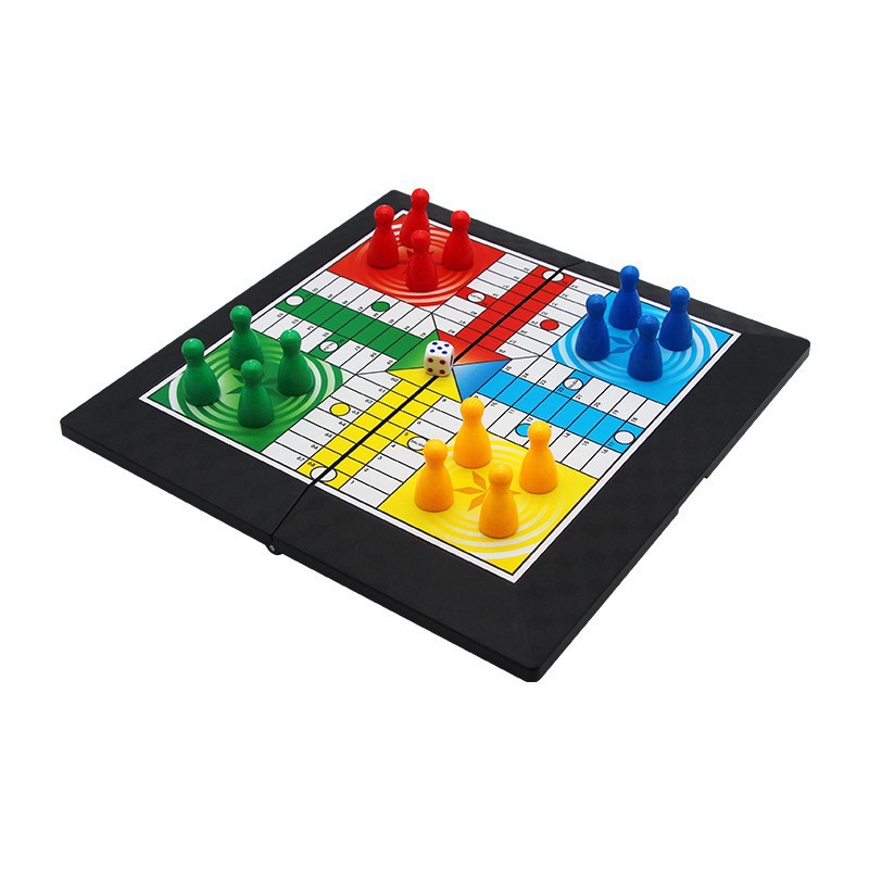 Children's Educational Toys Flying Chess Plastic Chessboard Portable Flying Chess Game Family Interactive Tabletop Game