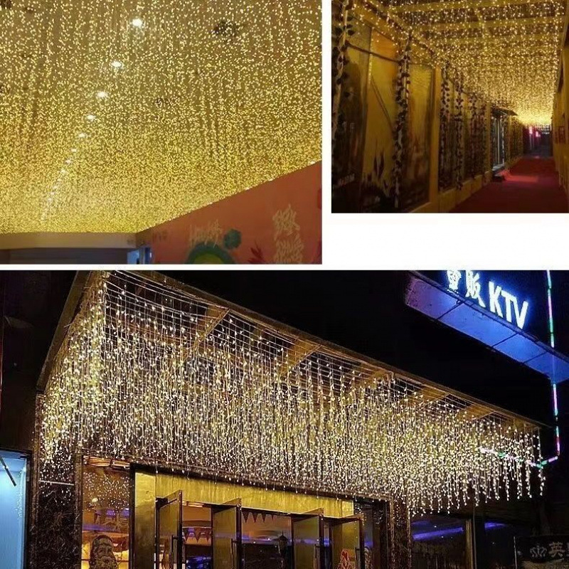 Plug-in atmosphere lights plug-in colored lights meteor shower waterfall ice strip lights