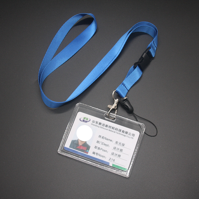 Factory wholesale color certificate lanyard color lanyard nylon webbing separation buckle mobile phone rope lanyard neck printing