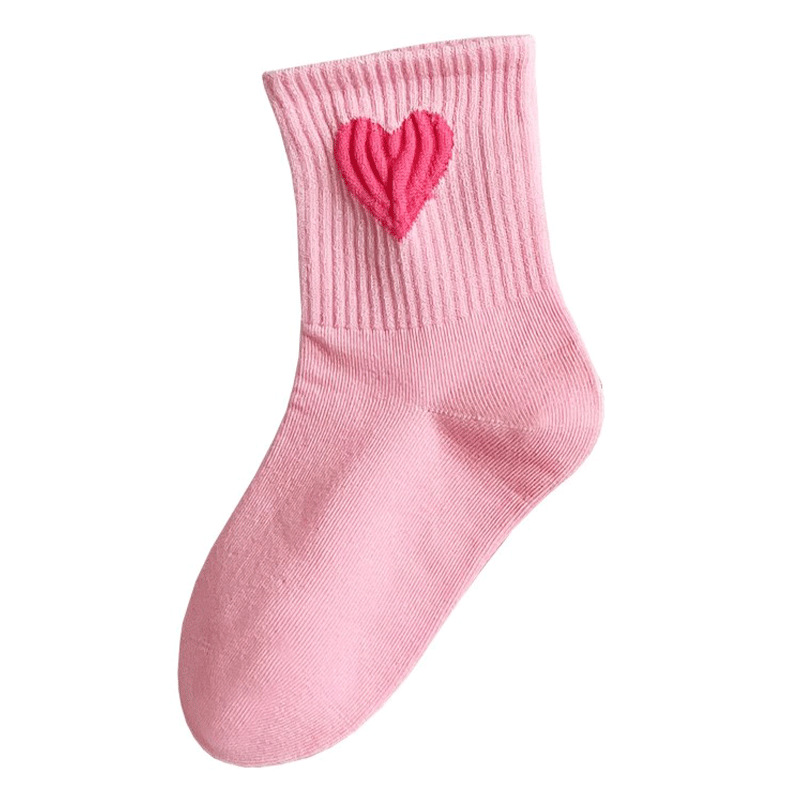 [new product] children's socks girls socks small fresh Korean style spring and autumn love foreign style all-match boys and girls