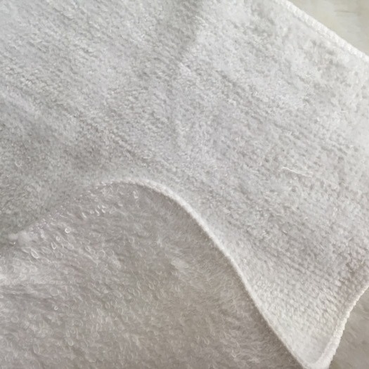 14cm 15cm foreign trade White cut velvet cotton cotton towel kindergarten children's small square towel mouth towel