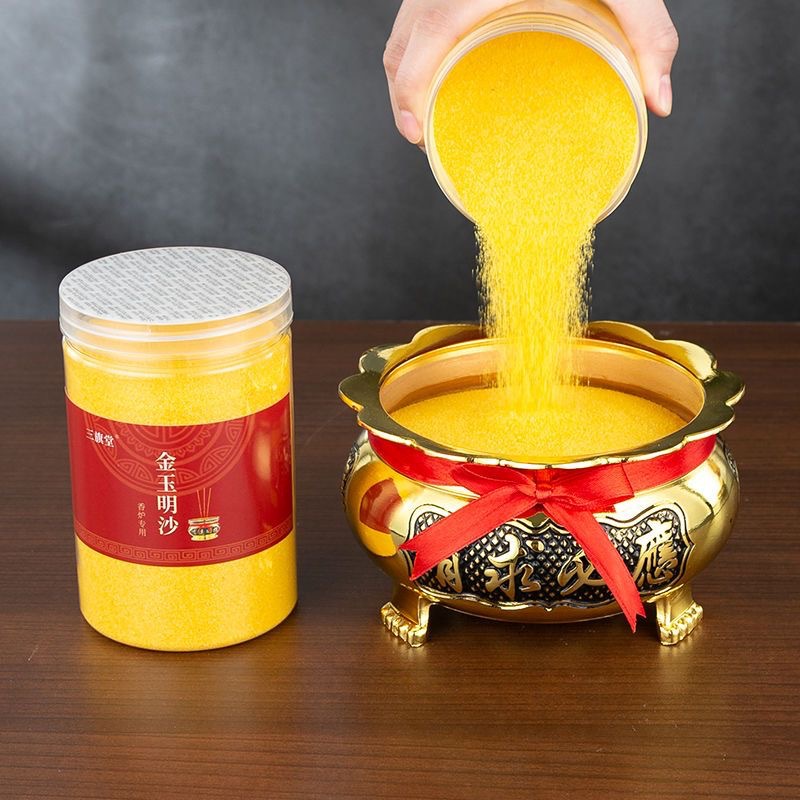 Jin Yuming sand incense ash incense sand for Buddha worship incense burner Jinsha emery incense buried incense incense sand