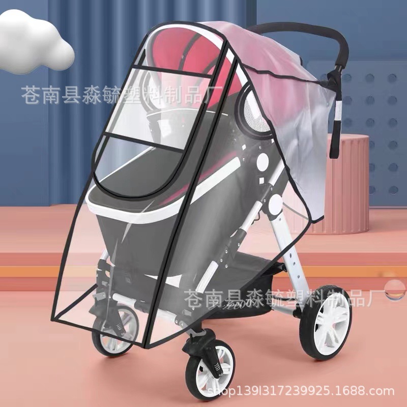 Eva High-Transparency Material Film Stroller Protective Cover Ultra-Clear 100% Eva Environmentally Friendly Non-Toxic, Odorless and Ultra-Transparent Material
