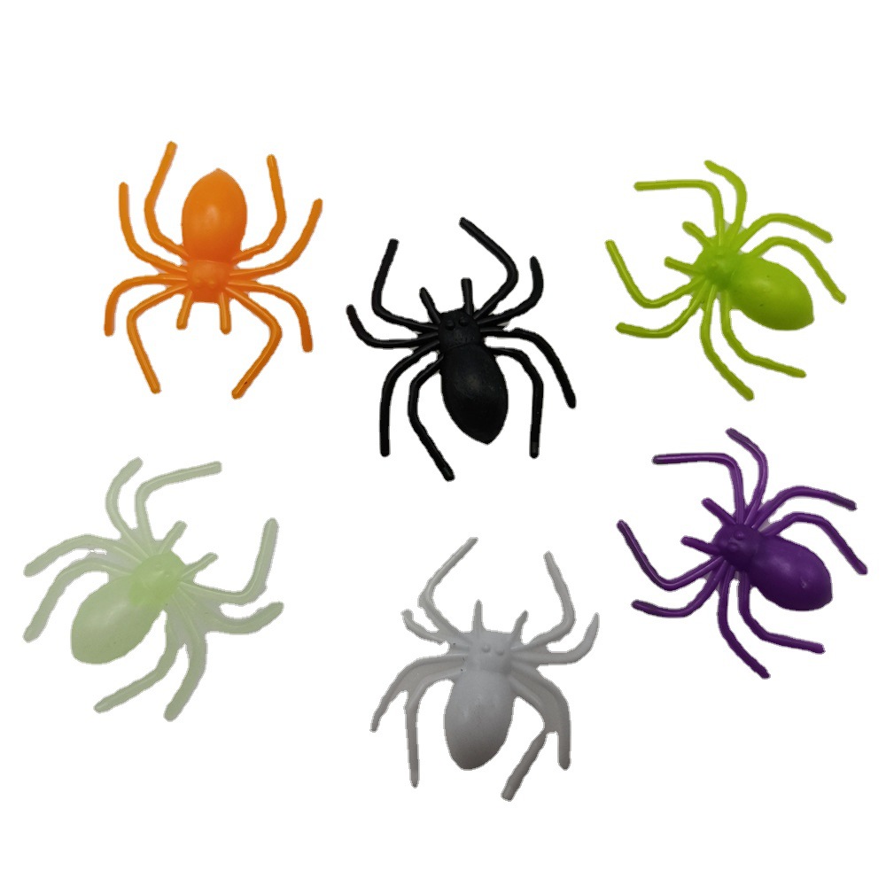 Little Spider 2022 New Fake Color Halloween Striped Christmas Cartoon Toy 2-3cm