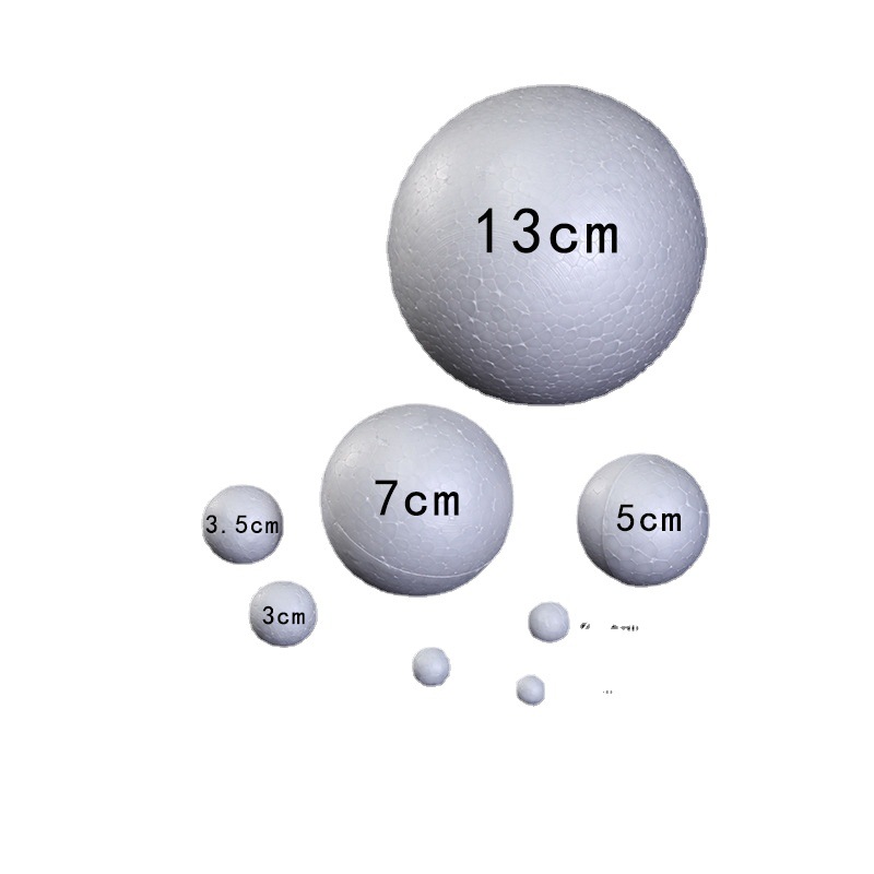 Manufacturer Wholesale Foam Ball Multi-Size Solid Round Foam Ball Christmas Kidsren's Handmade DIY Assembly Materials