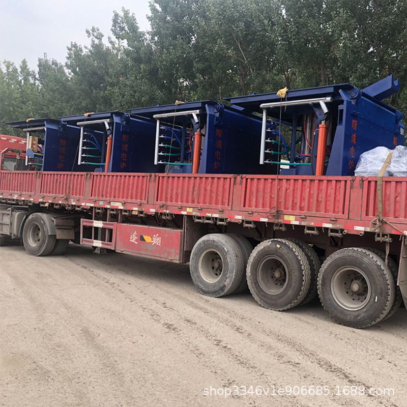 Medium Frequency Induction Furnace 1T0.75T2T Steel Shell Metal Melting Furnace Large Electric Heating Electromagnetic Induction Smelting Furnace