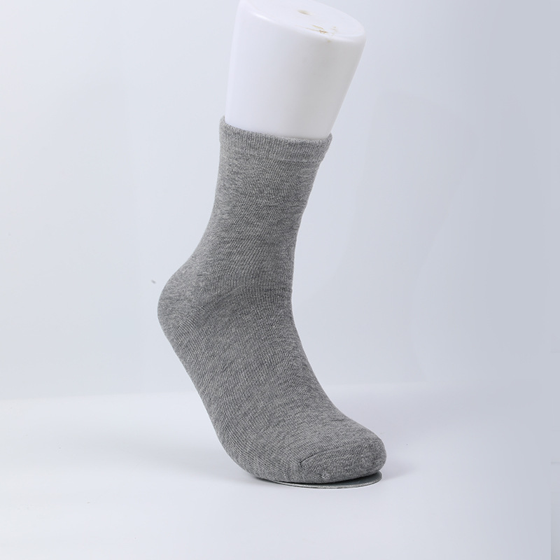 Gel anti-cracking socks cotton autumn and winter men's mid-calf solid color foot crack socks women's full rubber foot crack socks