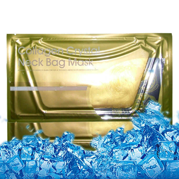 Cross-border exclusive for foreign trade English gold neck membrane moisturizing lifting crystal neck membrane firming collagen