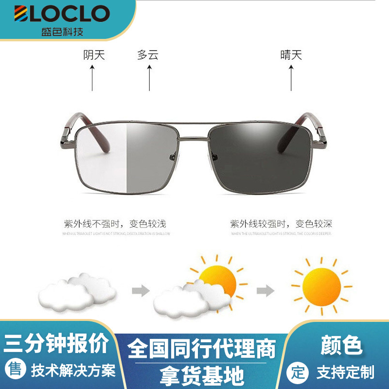 Bloclo Color-Changing Pigment Uv Ultraviolet Photosensitive Ink Injection Molding Weather-Resistant Food-Grade Photochromic Powder Light-Changing Powder