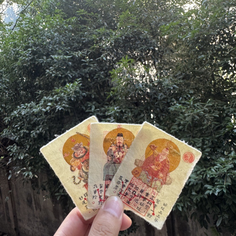 Little Red Book's Same Style 12 Zodiac Version of the Matchmaker Pulling the Red Thread, Zhao Gongming Riding a Tiger, Confucius Emperor, Handmade Mobile Phone Stickers to Attract Wealth