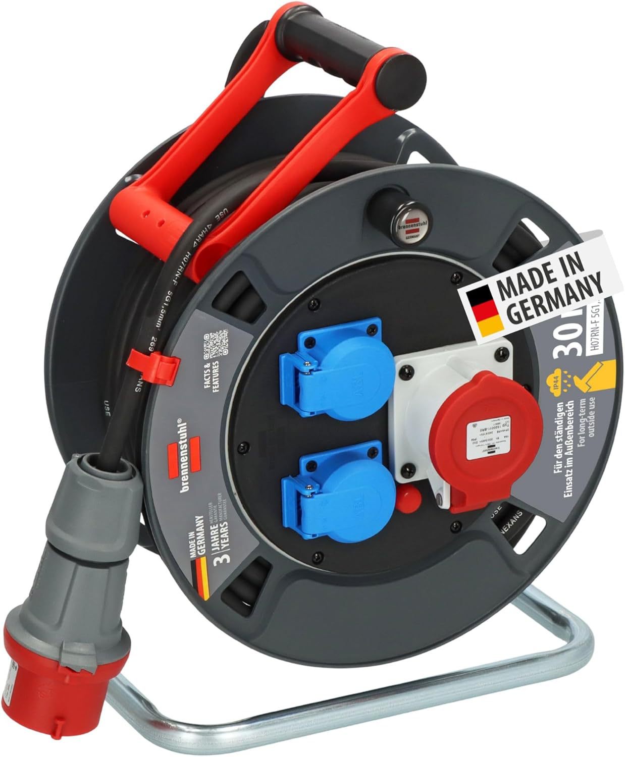 Brennenstuhl Garant Cee 1 V2 IP44 кабельная катушка (Cee-кабель)