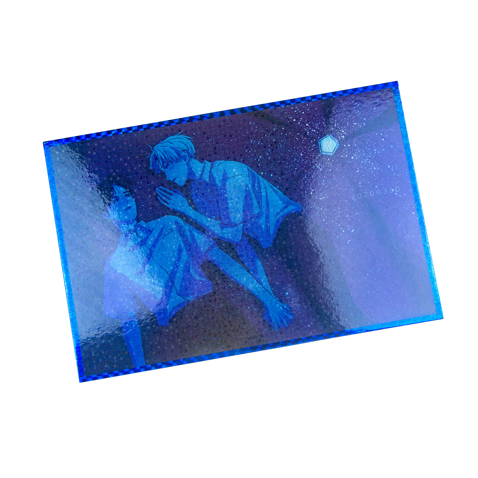 Factory animation peripheral color paper small card square card custom star laser hand piece ticket stub color plate to map custom