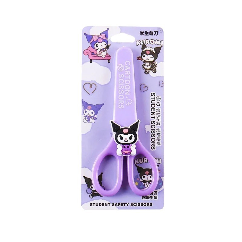 Cartoon Sanrio Shaped Scissors Children's Safety Scissors DIY Handmade Scissors Student Silicone Stainless Steel Scissors