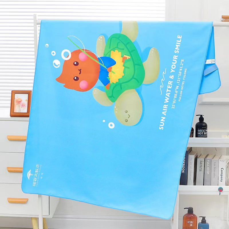 Active Digital Printing Microfiber Bath Towel Beach Towel Quick-Drying Bath Towel Pattern Customized Export Hot Sale
