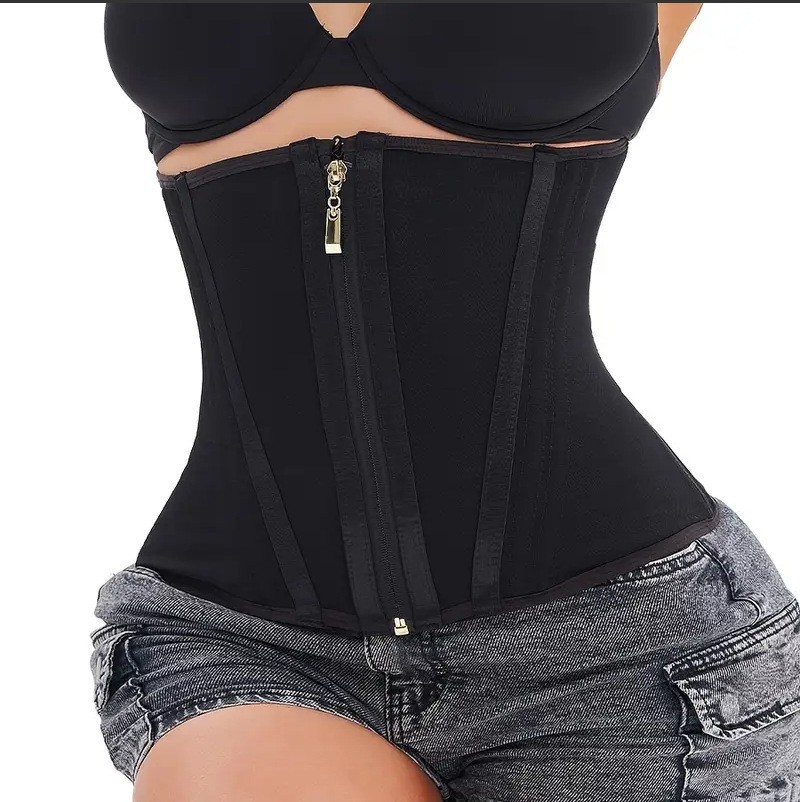 Amazon's New Yoga Corset Fitness Sports Shapewear Buttoned Zipper Breathable Tight Abdominal Belt for Women