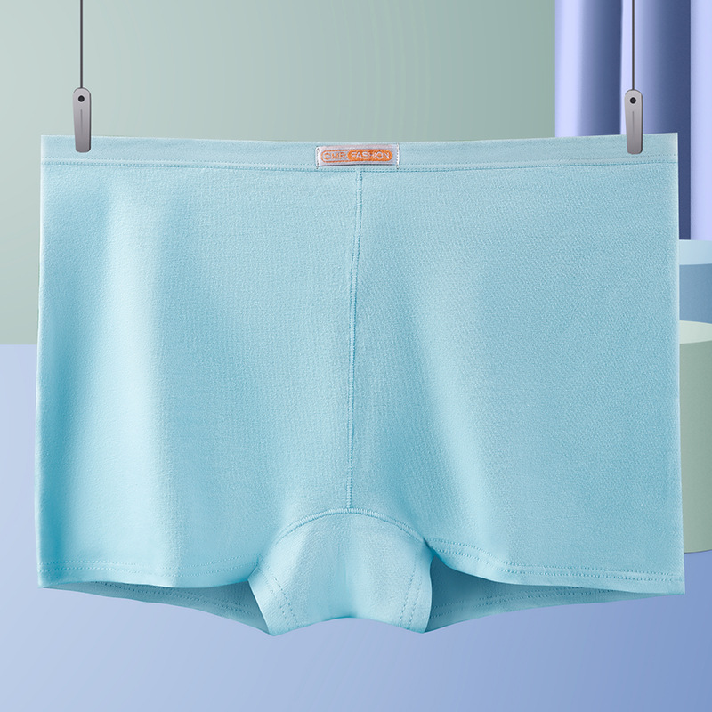 Boxer Women's Underwear Pure Cotton Boxer Briefs Pure Cotton Anti-Exposure Mid-Waist Bottoming Safety Pants Cotton Underwear 648