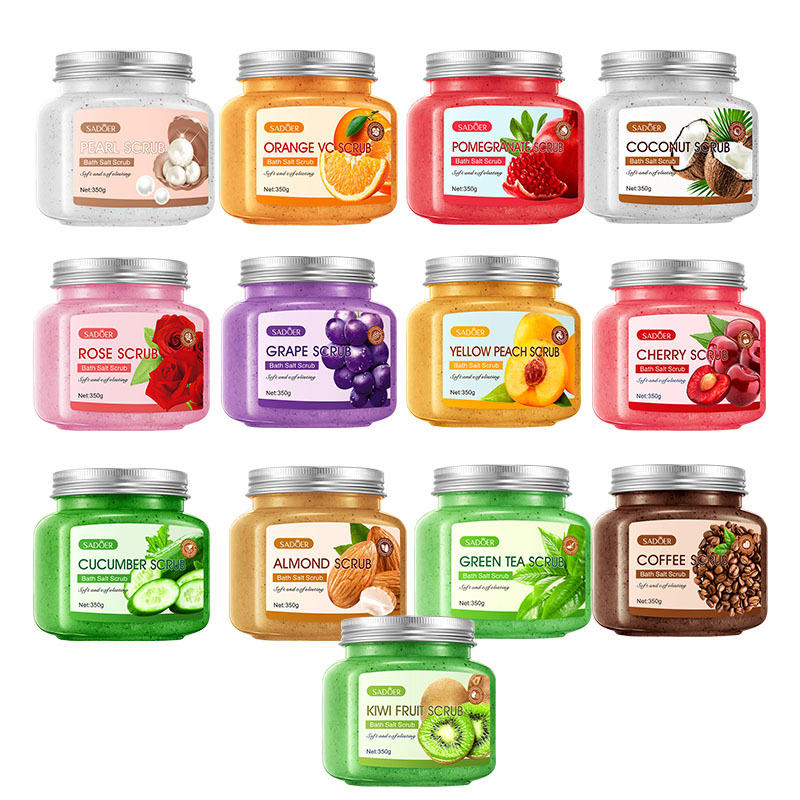 Full English Scrub Sadoer Fruit Exfoliating Purifying Cleansing Scrub Scrub Cross-Border Foreign Trade Wholesale