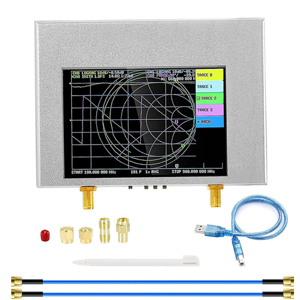 4 inch vector network analyzer V2 Plus4. Measuring range: 50kHz - 4GHz