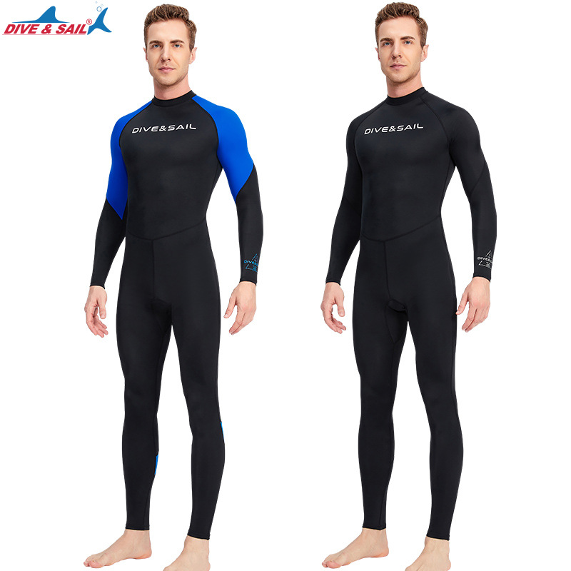 Dive&Sail гидрокостюм, однотелый, тонкий, для мужчин, для сноркелинга, серфинга, длинные рукава, защита от солнца, быстро сохнущий
