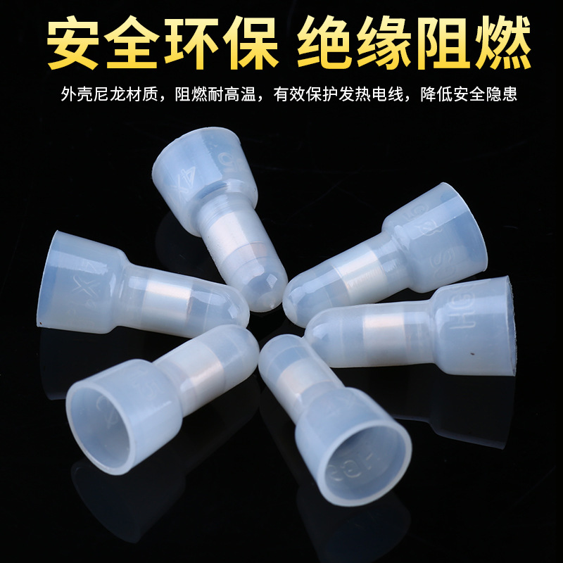 Закрытый клеммный ниппель из медной трубы с опрессовкой, круглый 4мм Ce-2X-Ce5, предварительно изолированный опрессовочный колпачок