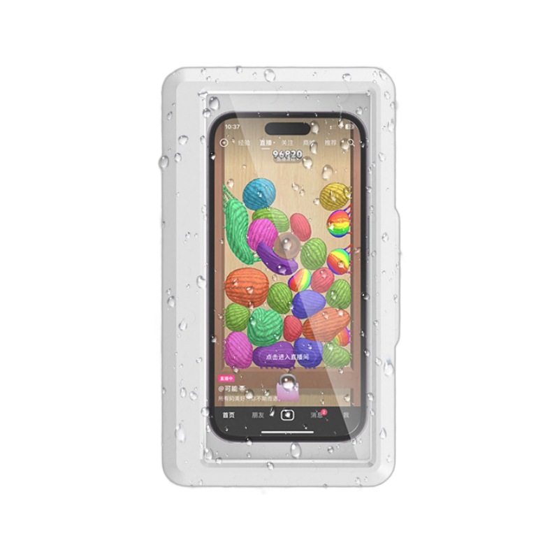 Bathroom waterproof mobile phone box foldable rotation adjustment bath watching TV toilet chase drama rotatable wall wall