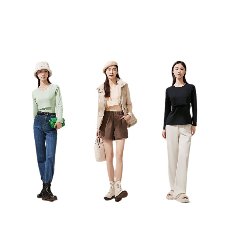 [Soft Cotton] October Crystalline Pregnant Women's Autumn Clothes and Pants Pure Cotton Lactation Moon Clothing Autumn and Winter Thermal Underwear suit