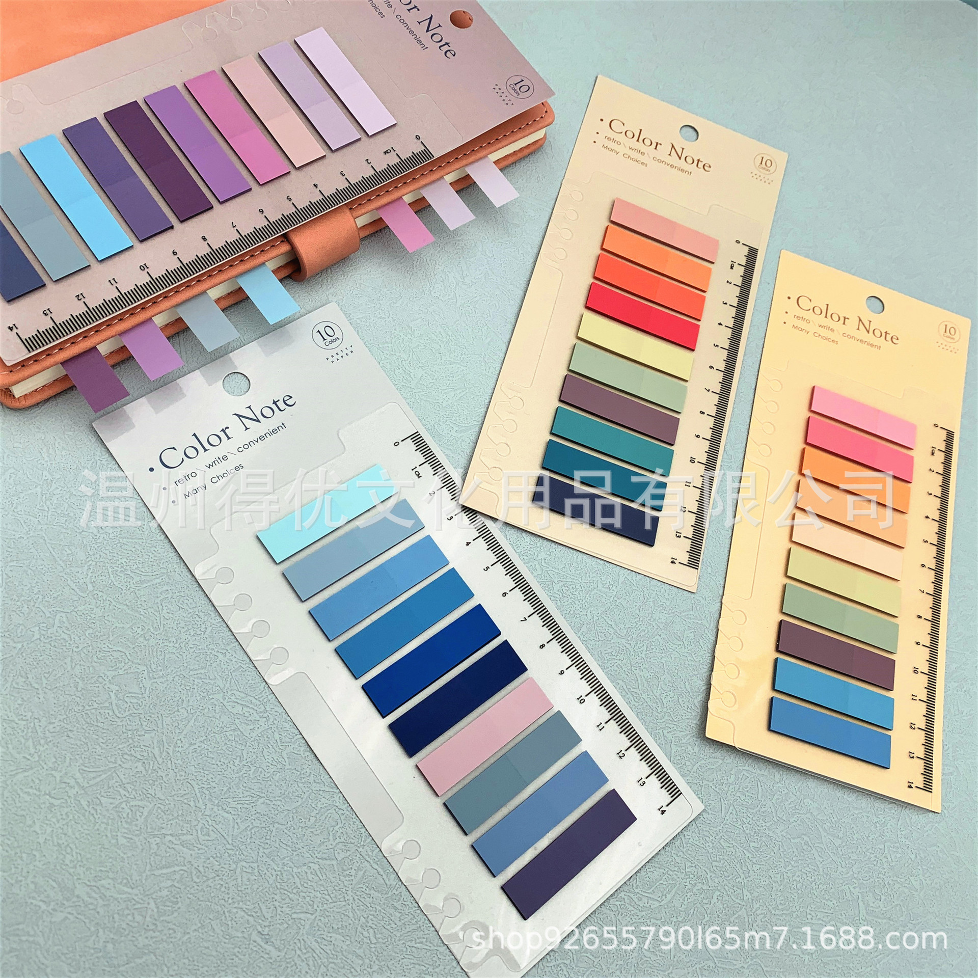 Manufacturer Transparent Pet Loose-Leaf Morandi Colorful Post-It Note Fluorescent Index Sticker Note Paper N Times Cute Colorful
