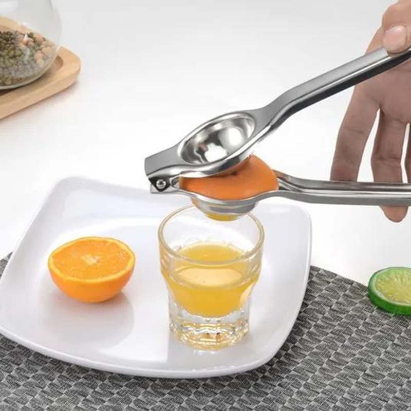 Stainless Steel Hand-Pressed Juicer Restaurant Milk Tea Shop Kitchen Household Lemon Clip Orange Fruit Juicer Gadget