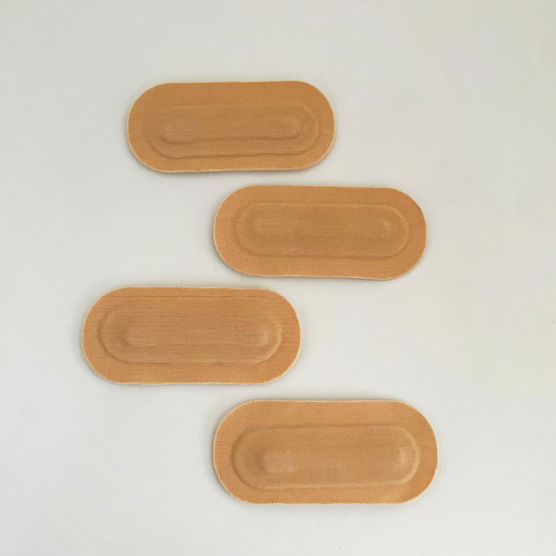 Oval Cloth Covered with Glued Stainless Steel Bones