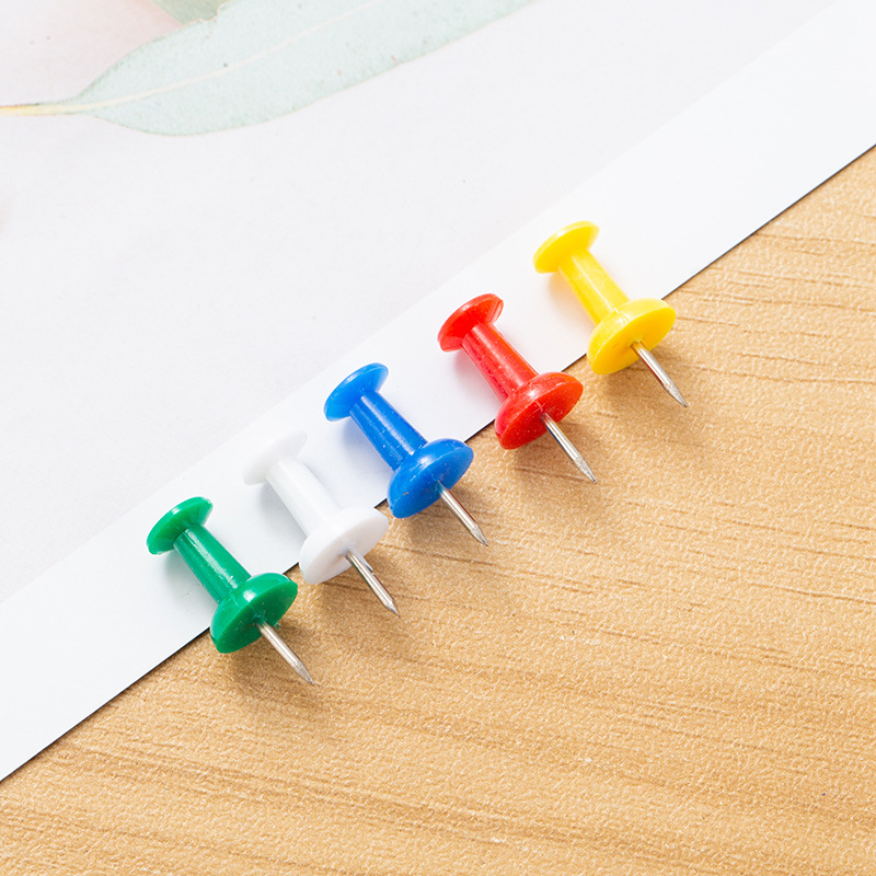 Yiwu Amazon specializes in short needle 8mm I-shaped nail I-shaped nail plastic thumbtack press nail bulk