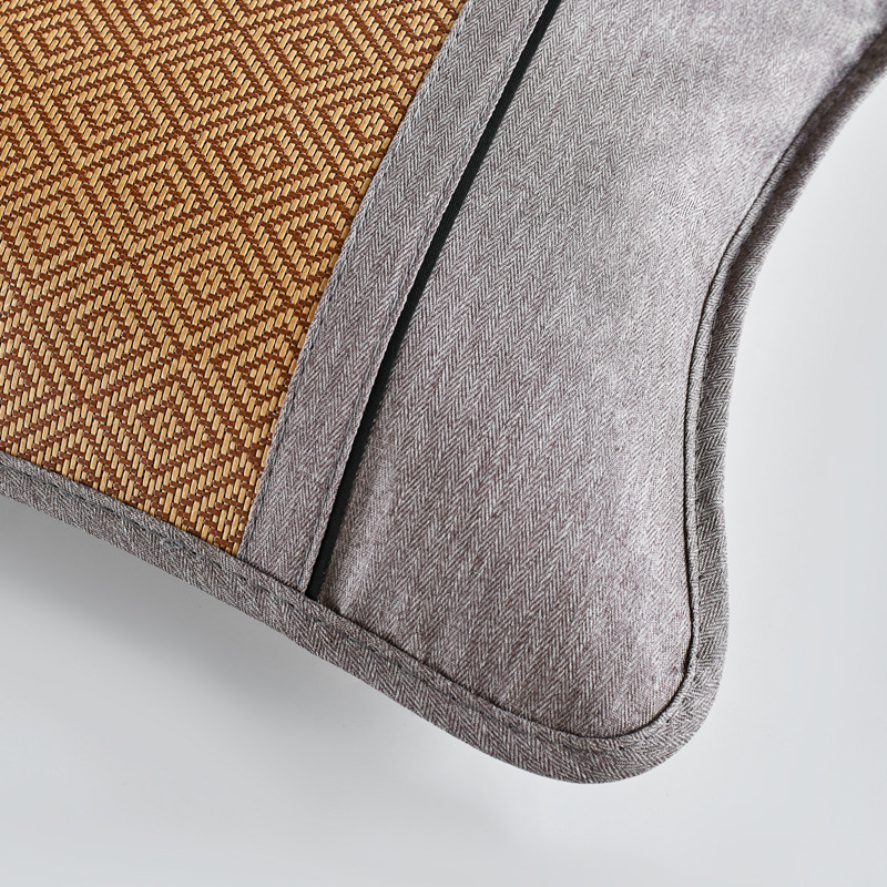 Summer Cooling Pillow for Adults, Single Pillow, Summer Tea Leaf Pillow, Rattan Cooling Mat Pillowcase, Summer Student Buckwheat Shell Pillow Core Cooling Pillow