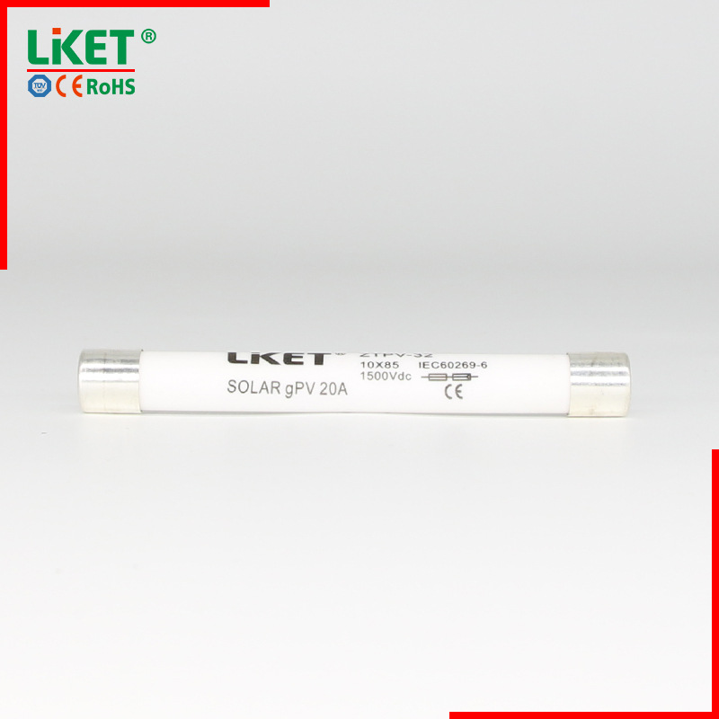 Solar PV special DC fuse DC1500V fuse tube 10*85 2-32A melt TUV CE