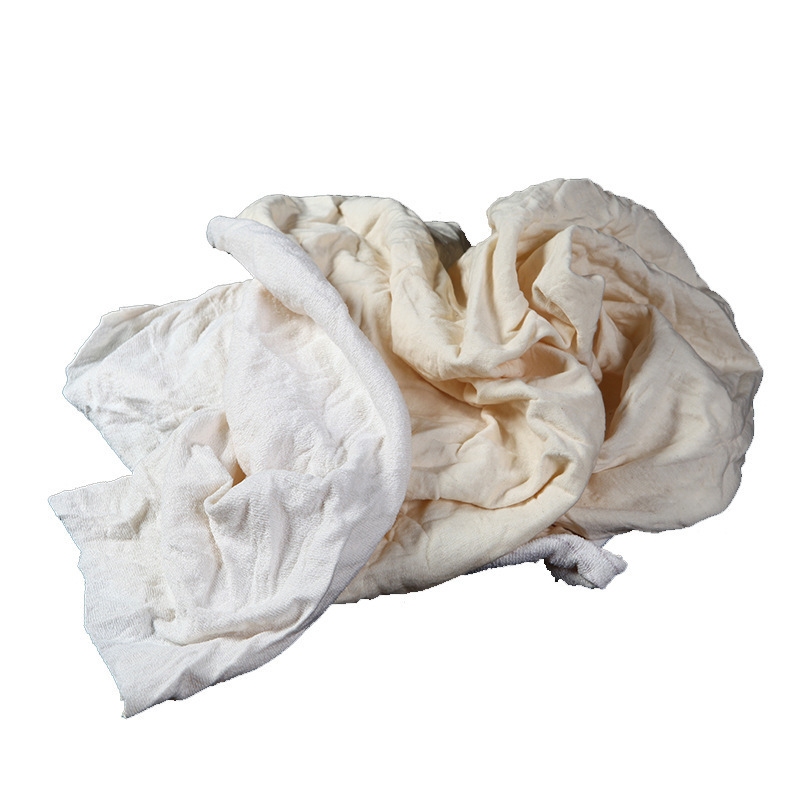 Manufacturer Supplies White Machine Wiping Cloth, Lint-Free, Oil-Absorbing and Water-Absorbing Cotton Industrial Rag, Industrial Machine Wiping Cloth