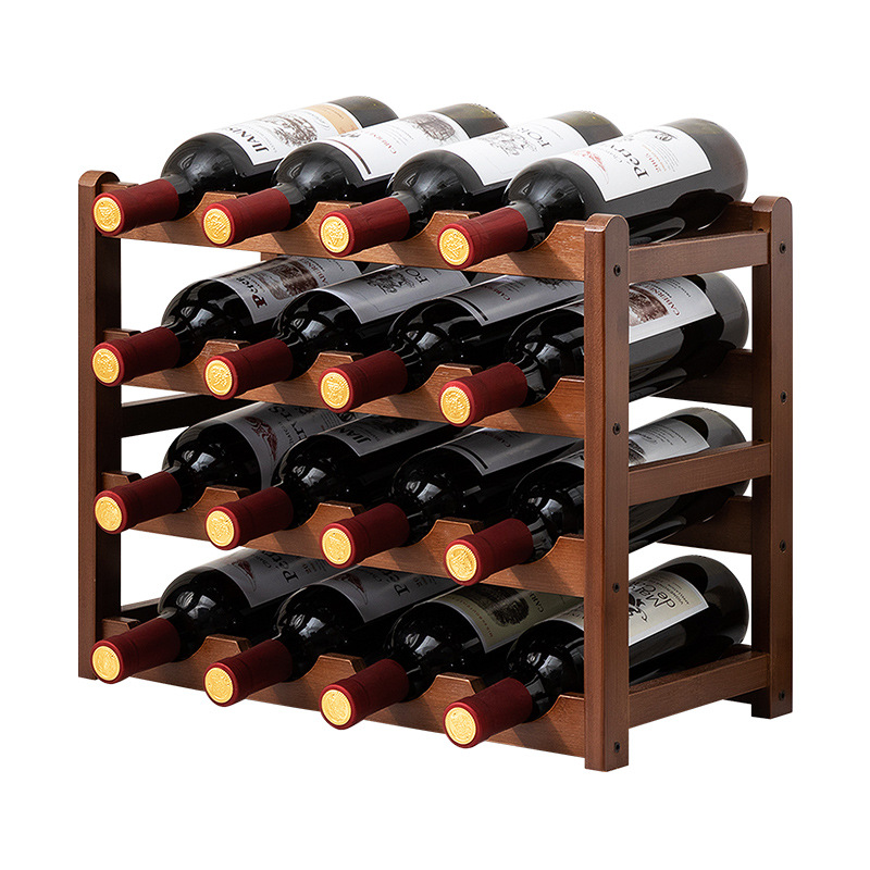 Desktop Wine Rack Living Room Wine Cabinet Ornaments Inclined Multi-Layer Household Wine Cabinet Rack Storage Rack Simple Wine Rack